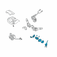 OEM 2013 Hyundai Sonata Key Sub Set-Steering Lock Diagram - 81900-3SA00