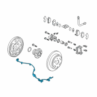 OEM 2014 Honda Odyssey Sensor Assembly, Right Rear Diagram - 57470-TK8-A01
