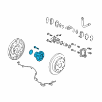 OEM Honda Odyssey Bearing Assembly, Rear Hub Unit Diagram - 42200-TK8-A01