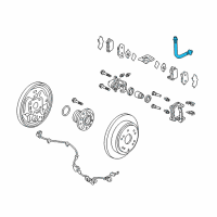 OEM 2011 Honda Odyssey Hose Set, Rear Brake Diagram - 01466-TK8-A00