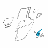 OEM 2014 Toyota Prius C Window Regulator Diagram - 69803-52121