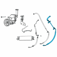 OEM 2015 Dodge Charger Hose-Power Steering Return Diagram - 68078363AJ