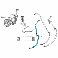 OEM 2011 Dodge Challenger Hose-Power Steering Pressure Diagram - 5181618AB