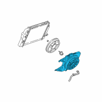 OEM 1994 Chevrolet Camaro Bracket, Engine Coolant Fan Diagram - 22125221