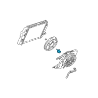 OEM Chevrolet Spectrum Fan Motor Diagram - 22137318