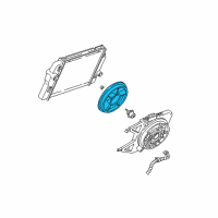 OEM Pontiac Firebird Fan Motor Diagram - 22098793
