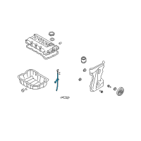 OEM 2015 Hyundai Sonata Oil Level Gauge Guide Diagram - 26612-25000