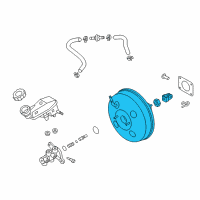 OEM Kia Rio Booster Assembly-Brake Diagram - 591101W050