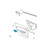 OEM Chevrolet Malibu Handle, Inside Diagram - 20858149