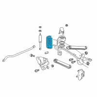 OEM 2012 Ram 3500 Front Coil Spring Diagram - 68050563AA
