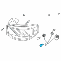 OEM 2022 Hyundai Venue Bulb Diagram - 18644-21058-N