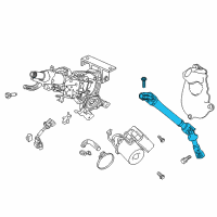 OEM 2020 Honda Passport Set, Intmd Complete, Steering Diagram - 53213-TG7-A03