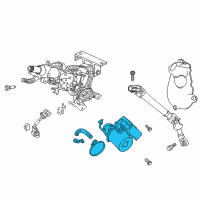 OEM 2022 Honda Ridgeline MOTOR, STEERING Diagram - 53281-T6Z-A31