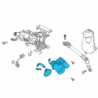 OEM Honda Ridgeline MOTOR, STEERING Diagram - 53281-T6Z-A20