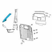 OEM 2017 Ram ProMaster 2500 Panel-A Pillar Diagram - 1YA71LA6AD