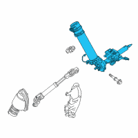 OEM Toyota Prius Steering Column Diagram - 4520A-47061