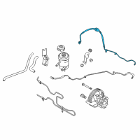 OEM 2012 Hyundai Santa Fe Hose Assembly-Power Steering Oil P Diagram - 57510-2P210--DS