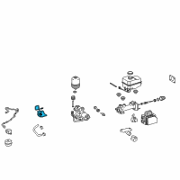 OEM 2010 Lexus GX460 Tube, Brake ACTUATOR Diagram - 44551-60060