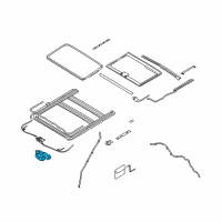 OEM Hyundai Veracruz Motor Assembly-Sunroof Diagram - 81631-3J000