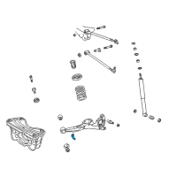 OEM 1999 Toyota RAV4 Mount Bracket Diagram - 47351-42020