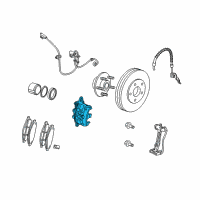 OEM Chrysler Pacifica CALIPER-Disc Brake Diagram - 68144160AA