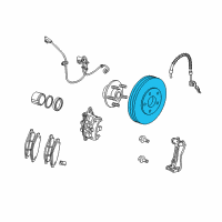 OEM 2009 Dodge Journey Front Brake Rotor Diagram - 4721995AA