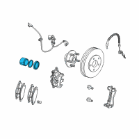 OEM Jeep Liberty PISTONKIT-Disc Brake Diagram - 68003698AB