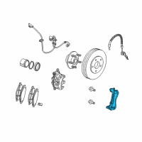 OEM Dodge Journey Adapter-Disc Brake CALIPER Diagram - 68038077AA