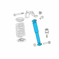 OEM Ford Fusion Shock Diagram - 6E5Z-18125-BA