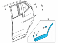 OEM 2020 Buick Encore GX Lower Molding Diagram - 42755485