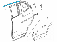 OEM 2022 Buick Encore GX Reveal Molding Diagram - 42485264