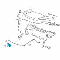 OEM 2017 Ford Edge Latch Diagram - FT4Z-16700-A
