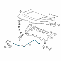 OEM 2019 Ford Edge Release Cable Diagram - FT4Z-16916-D