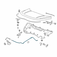 OEM 2015 Ford Edge Release Cable Diagram - FT4Z-16916-B