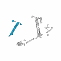 OEM 2009 Kia Rio5 Trim Assembly-Front Pillar, LH Diagram - 858101G050LX