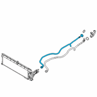 OEM BMW X3 TRANSMISSION OIL COOLER LINE Diagram - 17-22-8-837-517