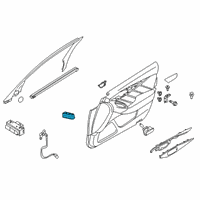 OEM 2014 Infiniti Q50 Assist Power Window Switch Assembly Diagram - 25411-4GA1A