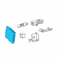 OEM 2018 Toyota C-HR Control Module Diagram - 89990-F4010