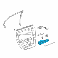 OEM 2012 Chrysler 300 Door Armrest Diagram - 68110777AA