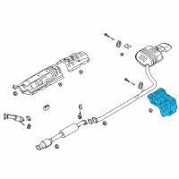 OEM 2018 Hyundai Sonata Protector-Heat Rear, RH Diagram - 28796-C1000