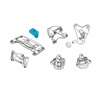 OEM BMW 535i GT Gearbox Mount Diagram - 22-31-6-770-289