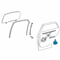 OEM 2020 Lexus RX350L Motor Assy, Power Window Regulator Diagram - 85720-48141