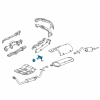 OEM Oldsmobile Silhouette Hanger Asm-Catalytic Converter Diagram - 10244211
