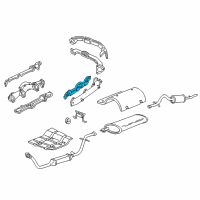 OEM 2004 Pontiac Montana Manifold Gasket Diagram - 12572979