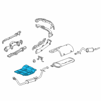 OEM Pontiac Montana Shield-Catalytic Converter Heat Diagram - 10235354