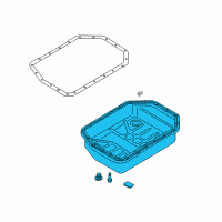 OEM 2003 BMW X5 Automatic Transmission Oil Pan Diagram - 24-10-1-422-970