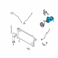 OEM 2003 Infiniti G35 A/C Compressor Diagram - 92610AM710