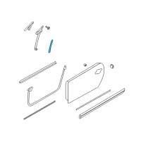 OEM 2014 Nissan Murano Weatherstrip-Door, Lower Front RH Diagram - 80836-1GR0A