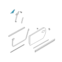 OEM 2012 Nissan Murano Weatherstrip-Front Door, RH Diagram - 80832-1GR0A