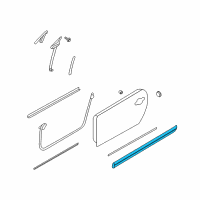 OEM 2013 Nissan Murano Moulding-Front Door, LH Diagram - 80871-1GR0A